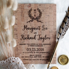 Chic Country Passion Invitation Card