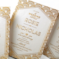 Gatsby Glamour Stunning invitation card