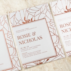 Grand Flora Wedding Invite Card Design