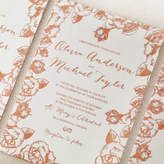 Rose Garden Wedding Card