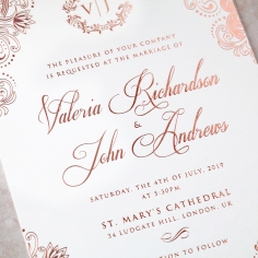 Royal Embrace Invitation Card