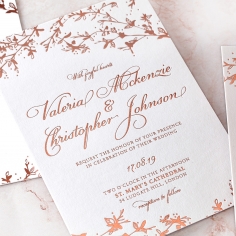 Secret Garden Wedding Invite Card