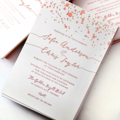 Star Dust Stationery invite