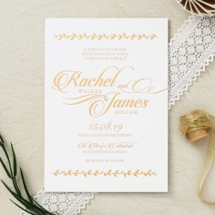 Unbroken Romance Wedding Invite Design