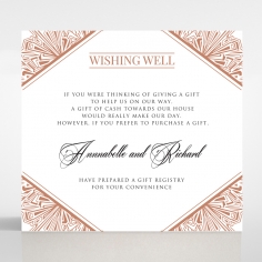 Ace of Spades wishing well enclosure stationery card design