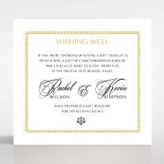 Black Doily Elegance gift registry invitation card