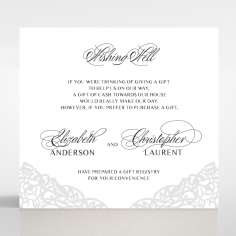 Black Floral Lux wedding stationery wishing well card