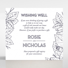 Botanical Canopy wishing well invite card design