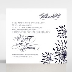 Bursting Bloom wedding stationery gift registry card