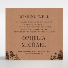 Delightful Forest Romance wishing well stationery card