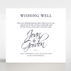 Diamond Drapery wedding wishing well invite card design