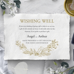 Enchanted Wreath wedding stationery gift registry invite