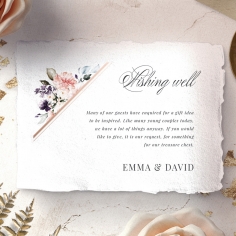 Enchanting Florals wishing well stationery