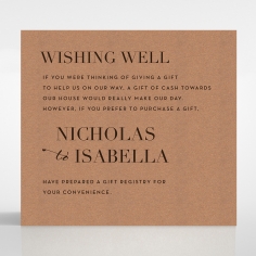 Enchanting Imprint wishing well stationery invite card