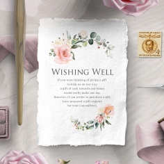 Garden Party wishing well stationery card design
