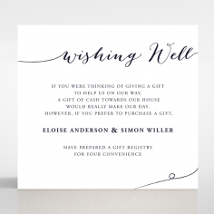 Infinity wishing well enclosure card design