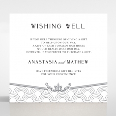 Luxe Victorian wedding stationery gift registry invitation card design