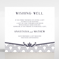 Luxe Victorian wedding stationery gift registry invite