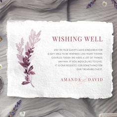 Magenta Wed wedding wishing well invitation card design