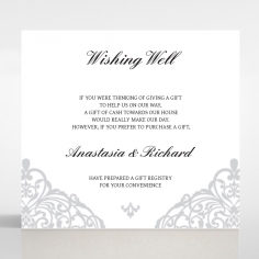 Modern Vintage wedding wishing well card design