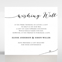 Paper Infinity wedding stationery gift registry invitation card design