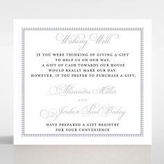 Royal Lace wishing well stationery invite card