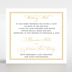 Royal Lace wishing well stationery invite