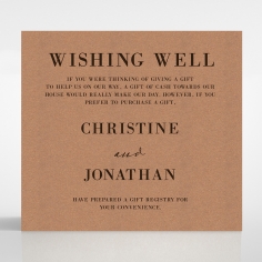 Rustic Love Notes wishing well stationery invite