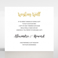 Rustic Lustre wedding wishing well card design