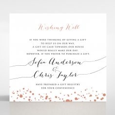 Star Dust wishing well stationery invite card