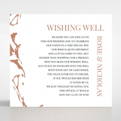 Stonework wishing well enclosure stationery invite card