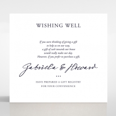 Sunburst wedding wishing well invite card