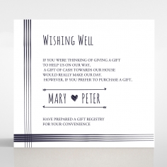 Swept Away wishing well card design