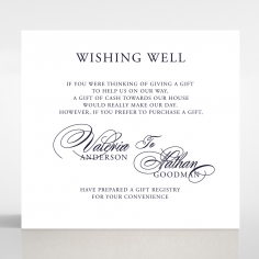 Timeless Romance wishing well stationery invite