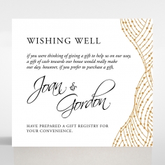 Woven Love Letterpress gift registry wedding card