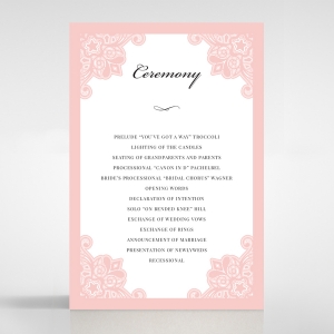 Floral Delight - Order of Service Cards - DG1520-WH-PK - 175808