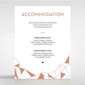 Digital Love wedding accommodation invite card design