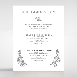 Enchanted Crest accommodation wedding invite card design