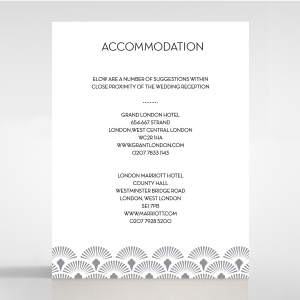 Grand Heirloom accommodation invitation card design