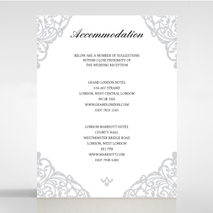 Modern Vintage accommodation invitation card