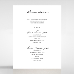 Pure Charm accommodation enclosure card