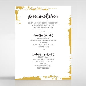 Rusted Charm accommodation wedding card design