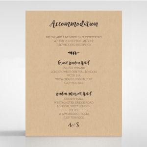 Sweetly Rustic accommodation invitation