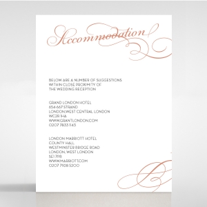 United as One wedding accommodation invite