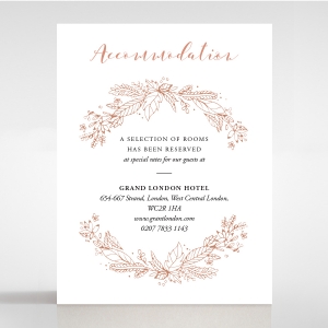 Whimsical Garland accommodation enclosure stationery card design