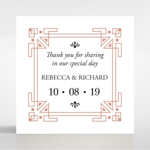 Regal Frame gift tag stationery design