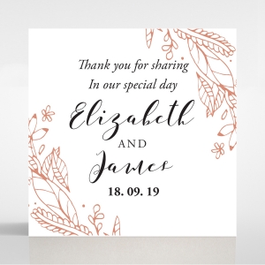 Whimsical Garland wedding gift tag design