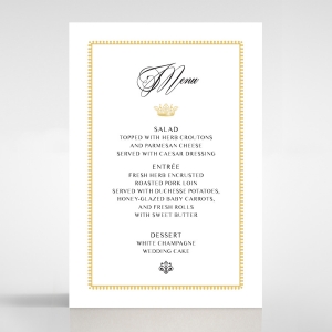 Black Doily Elegance table menu card stationery design