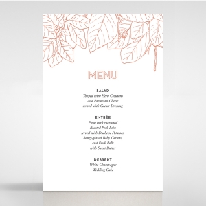 Botanical Canopy menu card stationery item