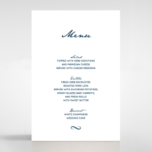 Eternal Simplicity menu card stationery item